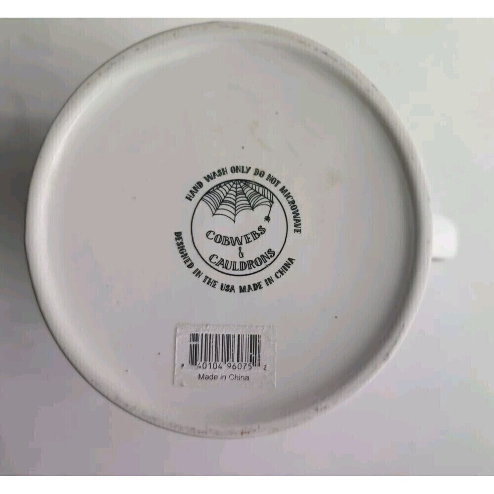 Cobwebs And Cauldrons Mug Hocus Pocus Double Sided Large Coffee Mug Pink Inside - Picture 4 of 4